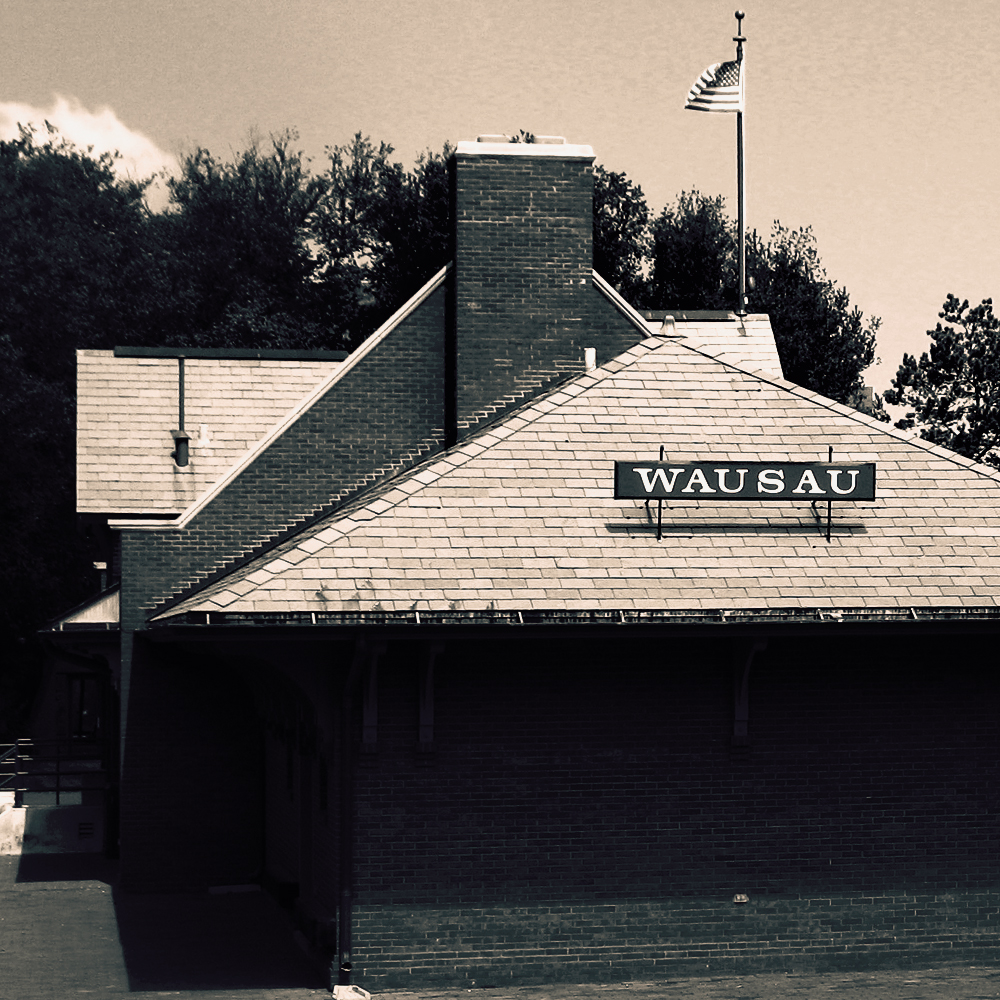 A photo of the historic Wausau train depot